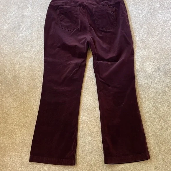 Anthropology, Pilcrow, eggplant, corduroy, flared pants, size 16 wide - Picture 10 of 10